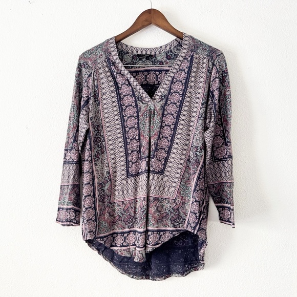 Lucky Brand Tops - Lucky Brand Peasant Tunic Boho Chic Cottagecore Blouse XL Ethereal Whimsigoth